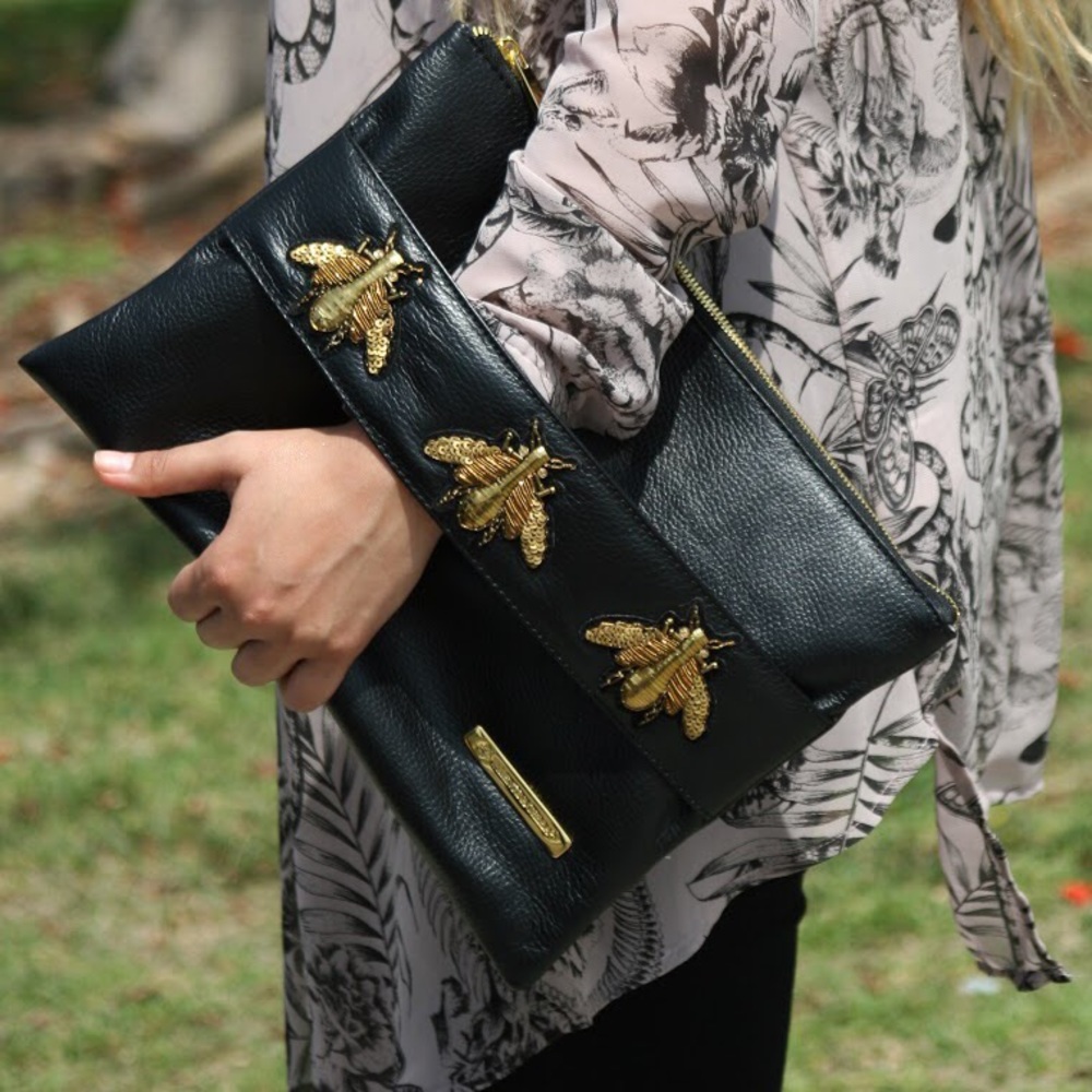 BEE Yourself Clutch by VALENTINA TERRA